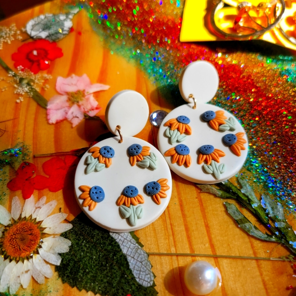 Clay earrings